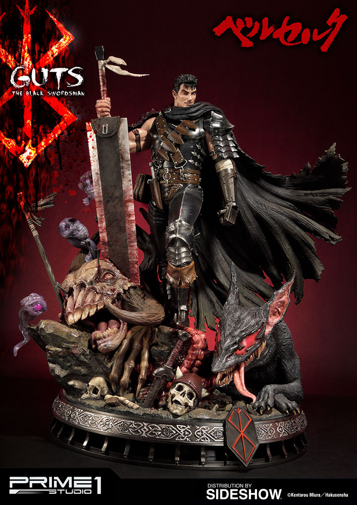 berserk guts the black swordsman statue