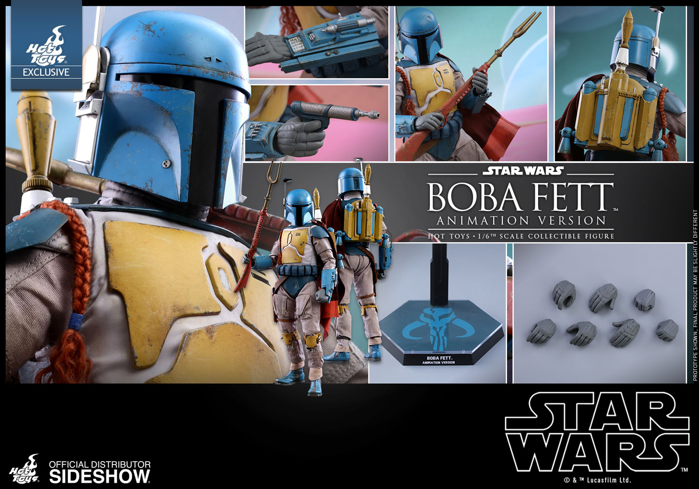 boba fett animated hot toys