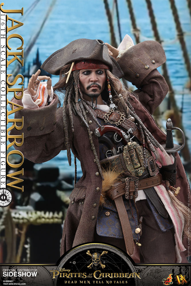 Hot Toys DX06 Pirates of Caribbean Jack Sparrow 1/6 Scale Flintlock Pistols Set