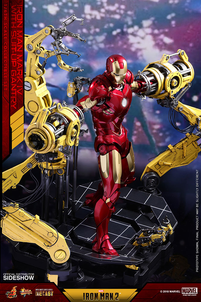 hot toys iron man mark iv suit up gantry