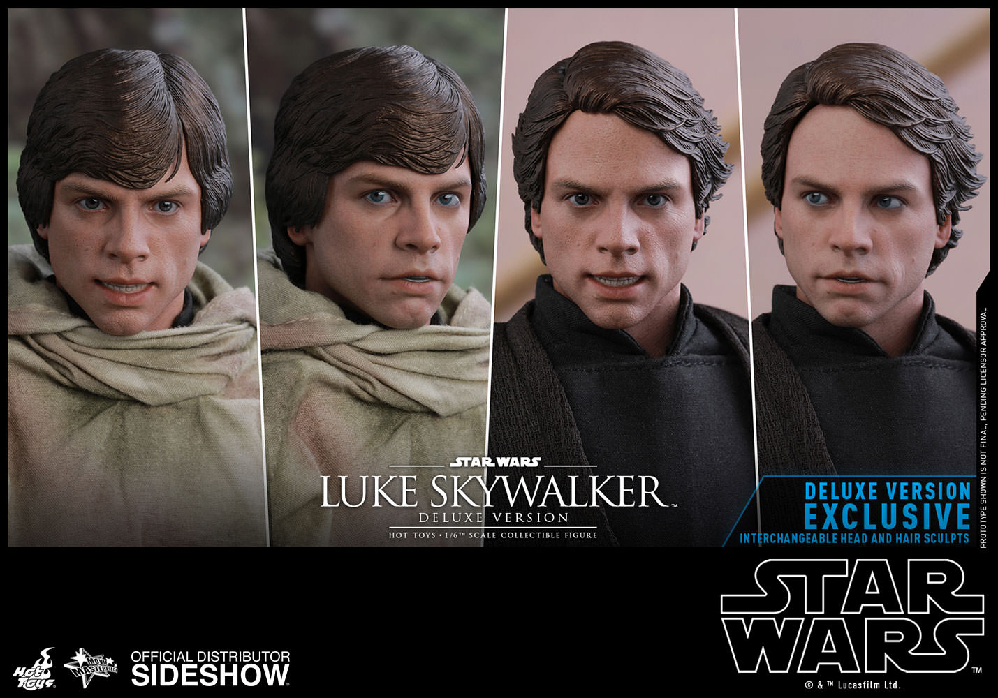 sideshow luke skywalker deluxe