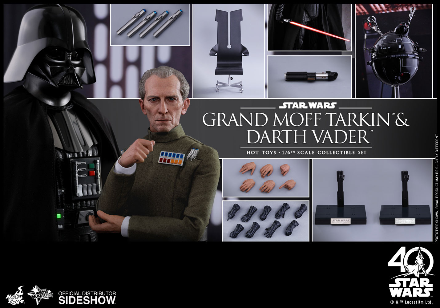 Star Wars Grand Moff Tarkin and Darth 