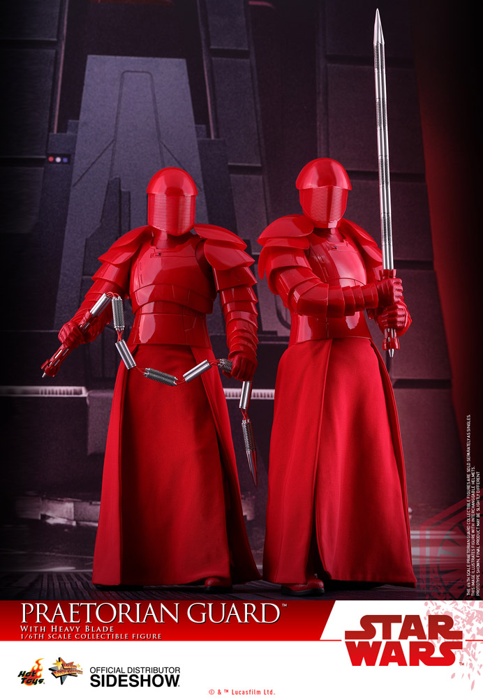 Hot Toys Star Wars Praetorian Guard HB Black /& Red Body Suit loose 1//6th scale