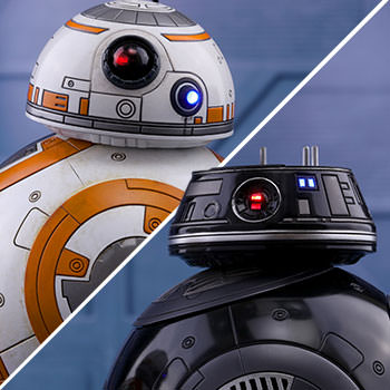 Star Wars BB-8 and BB-9E Sixth Scale Figure Set by Hot Toys