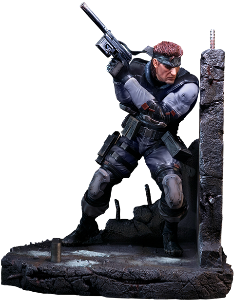 metal gear solid snake statue