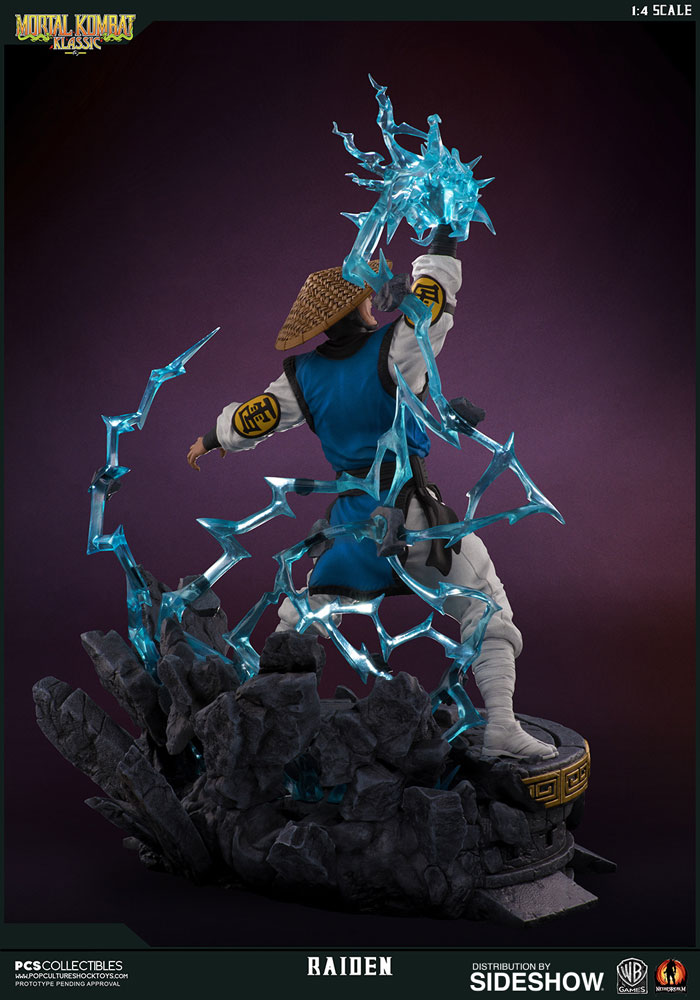mortal kombat raiden statue