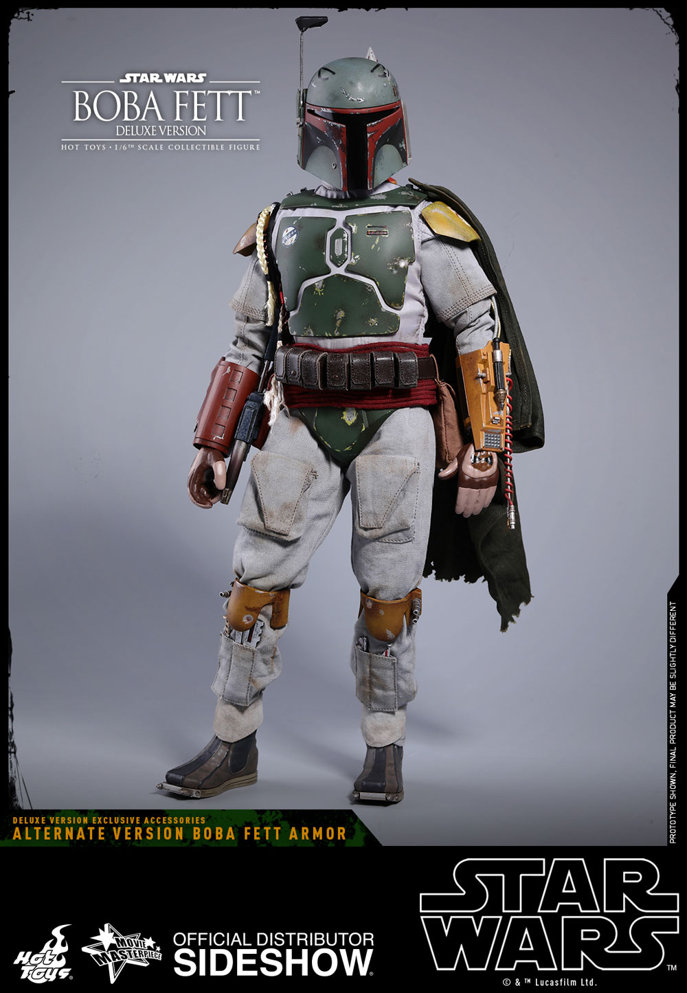 Details about   HOT TOYS BOBA FETT DELUXE CAPE POUCH MMS464 1/6 SCALE 12" EMPIRE NEW NICE !!
