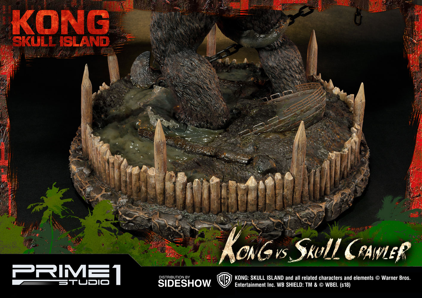 Kong Skull Island Kong Vs Skull Crawler Statue By Prime 1 S