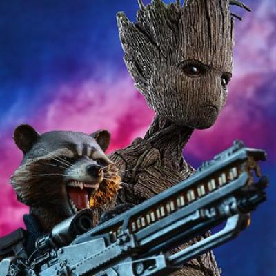 Marvel Guardians Of The Galaxy Rocket & Groot - 24 x 36 Inches