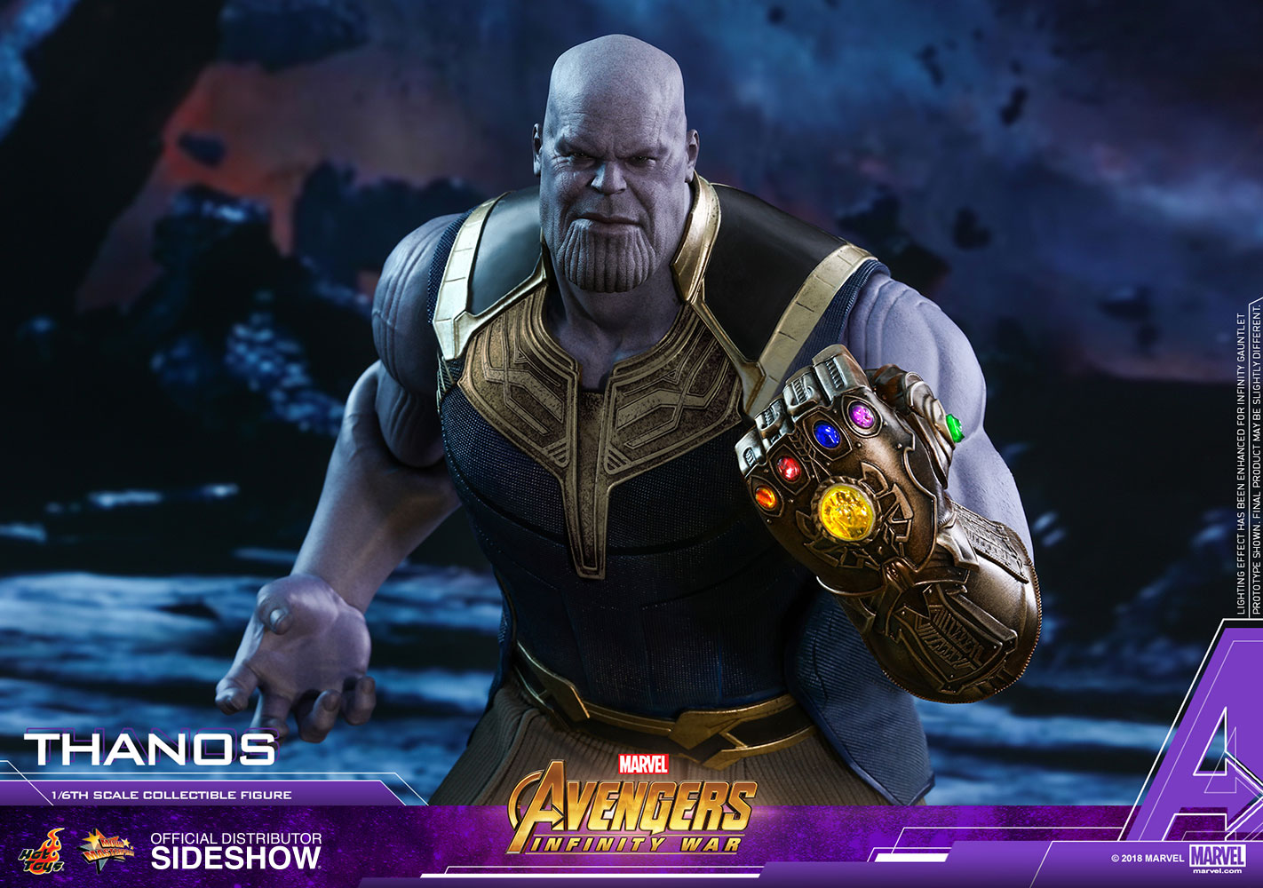 Thanos Infinity War Figure By Hot Toys Sideshow Collectibles