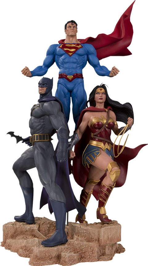 dc collectibles trinity statue