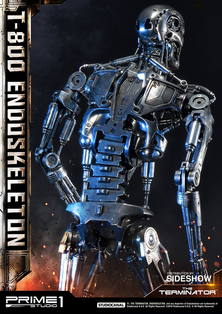 Terminator T-800 Endoskeleton Skulptur Figur Sammler Schädel Schwarzenegger NEU 