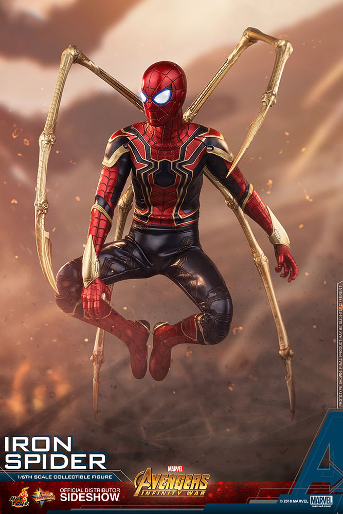 Iron Spider Spiderman Figure by Hot 