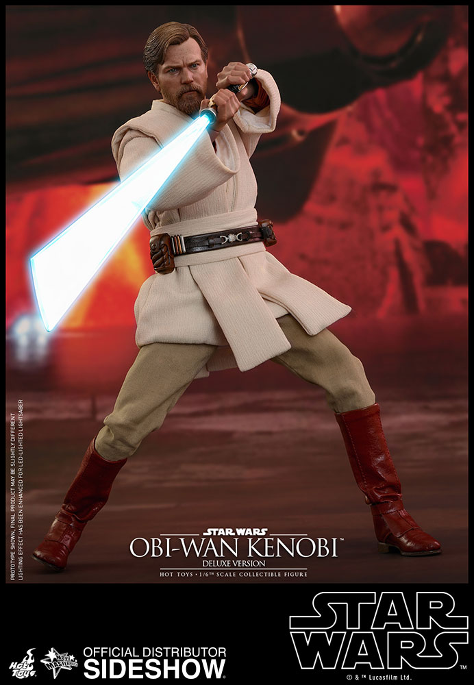 Hot Toys Star Wars Obi-Wan Kenobi Deluxe Figure Episode 3 Revenge of the Sith