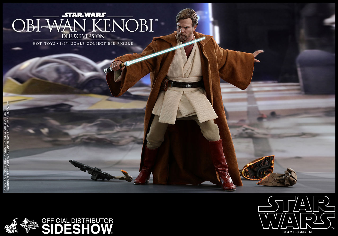 Hot Toys MMS478 Stark Wars Revenge of the Sith ObiWan Kenobi 1/6 Jedi Robe 