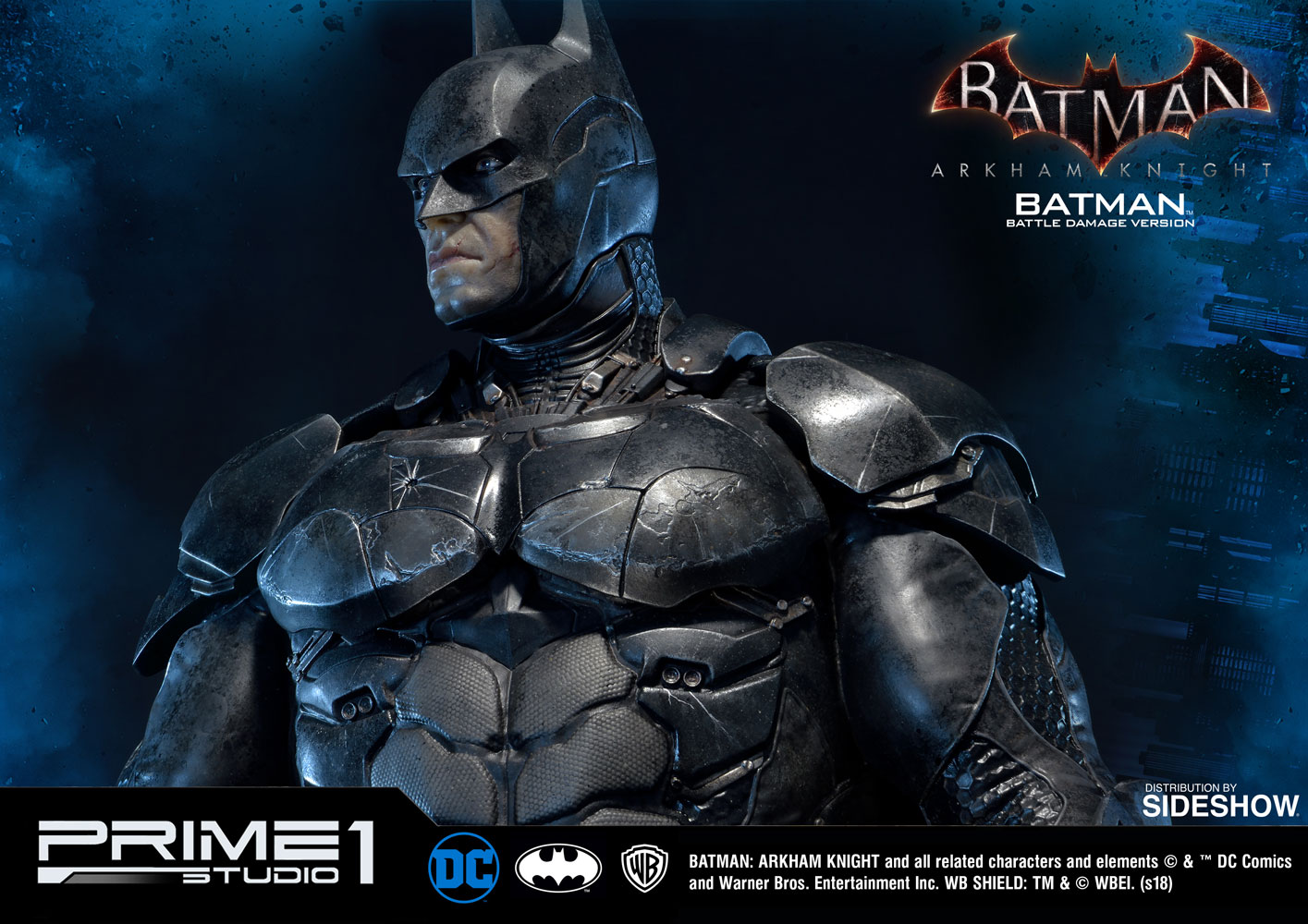 batman arkham knight battle damage figure