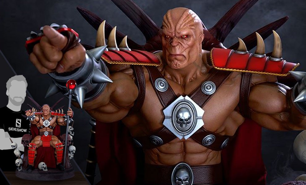 Mortal Kombat Shao Kahn on Throne Statue by Pop Culture Shoc
