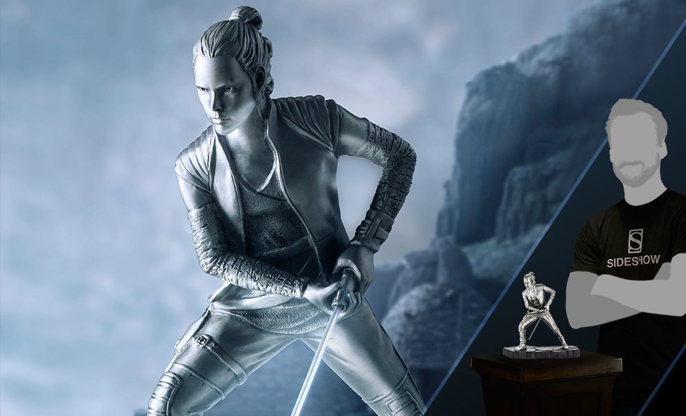 Gallery Feature Image of Rey Figurine Pewter Collectible - Click to open image gallery