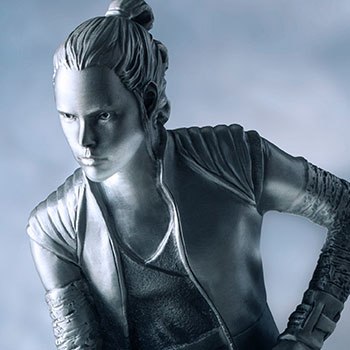 Rey Figurine Star Wars Pewter Collectible