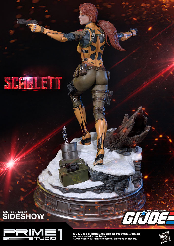 gi joe scarlett statue