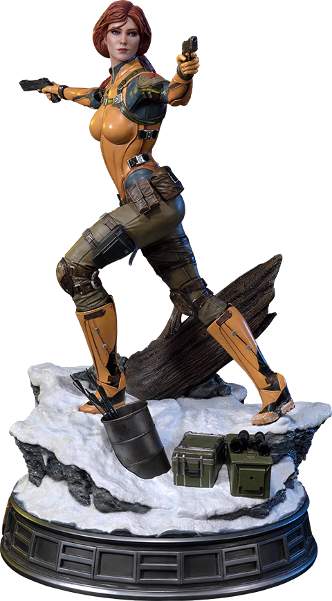 gi joe scarlett statue