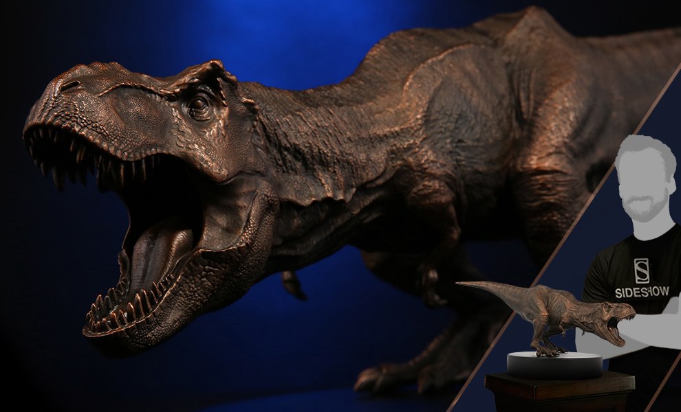 t rex breakout statue