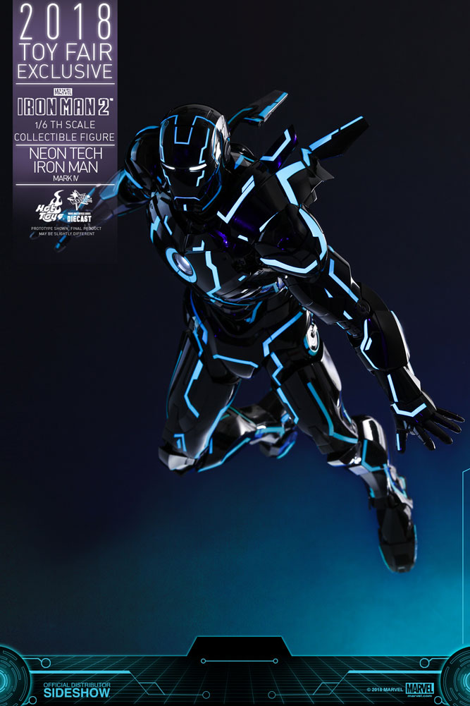neon tech iron man sideshow