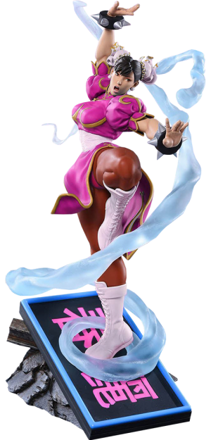 Chun-Li V-Trigger Player 2 Pink Statue