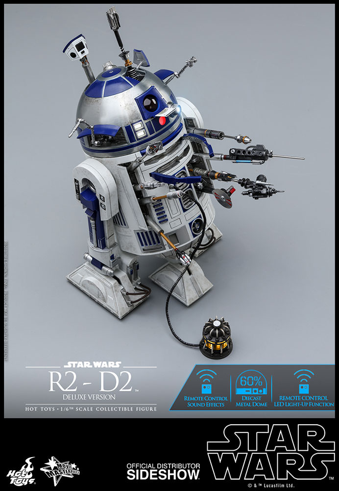 R2 D2 Deluxe Figure By Hot Toys Sideshow Collectibles R2 D2 Deluxe Figure By Hot Toys Sideshow Collectibles