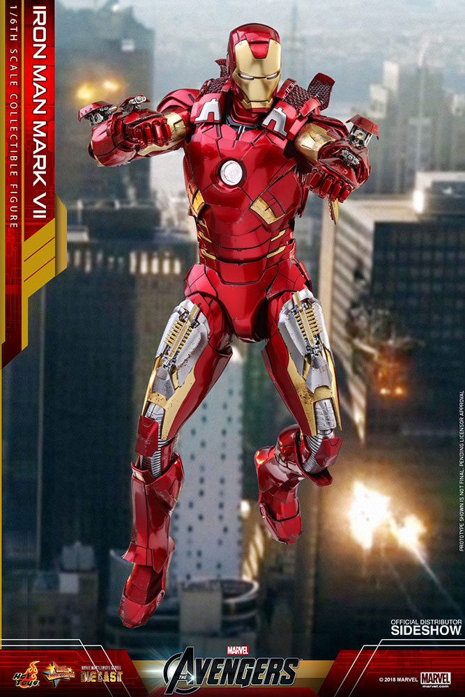 Details about   Hot Toys MMSC0011 Mini Iron Man MK7+Gnaku Armored Figure Box Display Collectible 