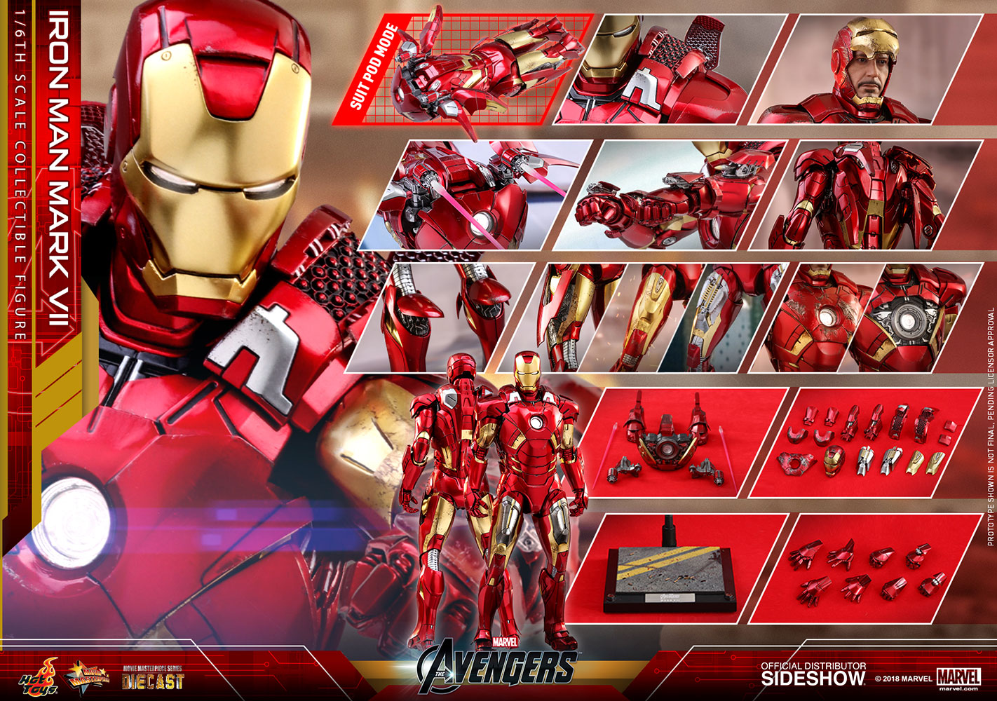 Iron Man Mark VII 1/6 Scale Figure by 