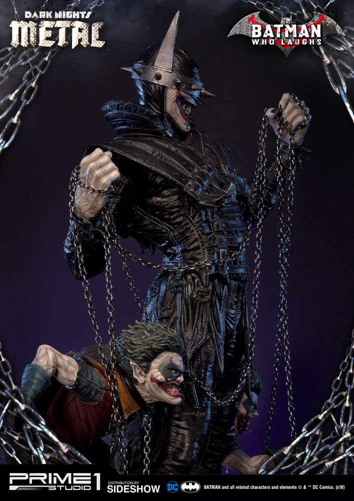 laughing batman statue