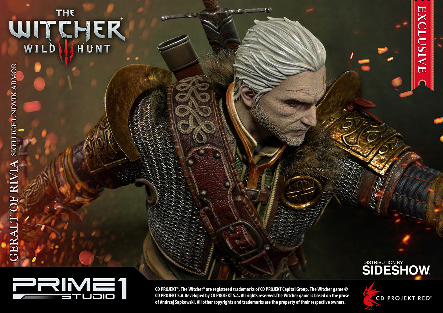 The Witcher 3 Wild Hunt Geralt Of Rivia Skellige Undvik Arm Sideshow Collectibles