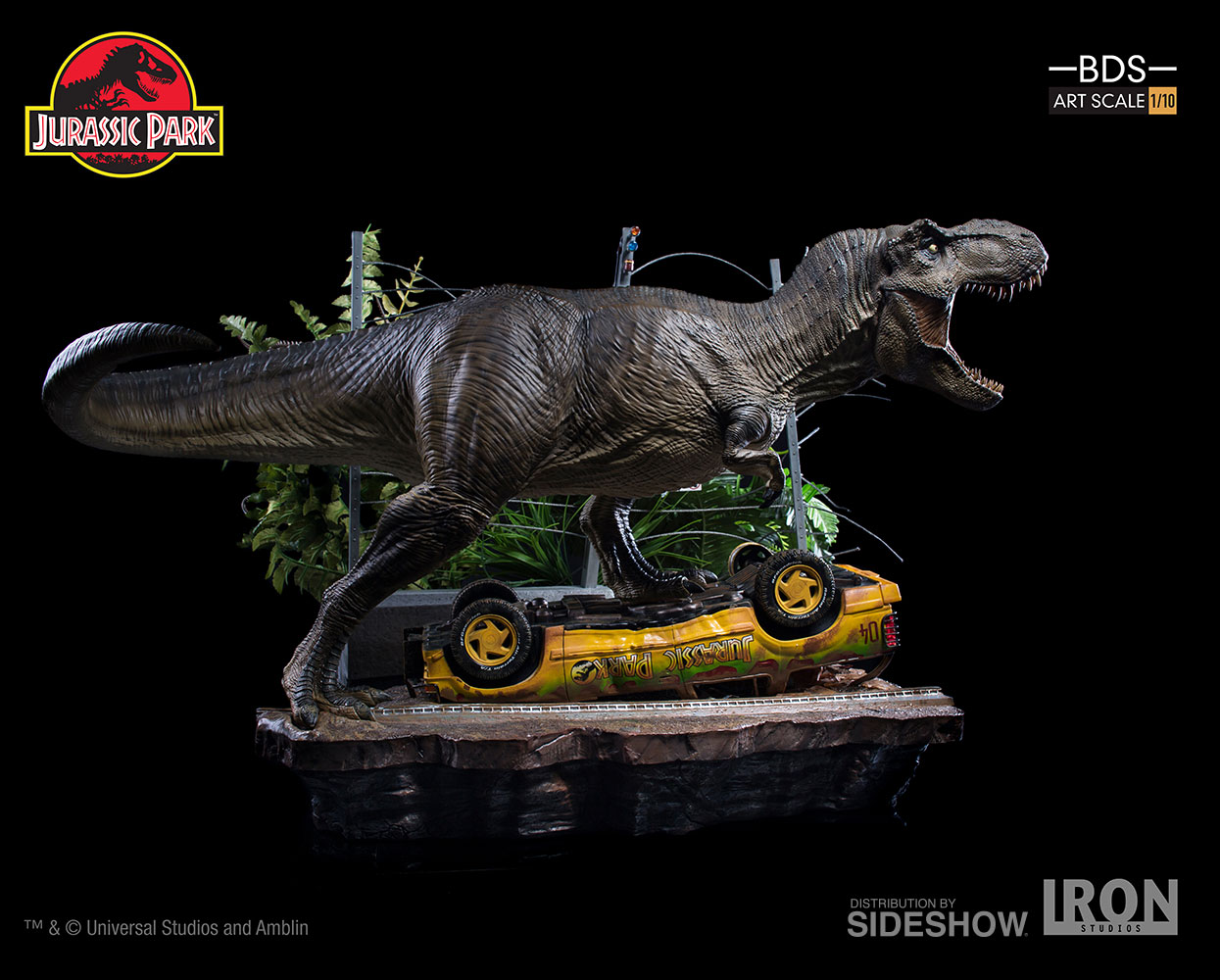 jurassic park statue t rex