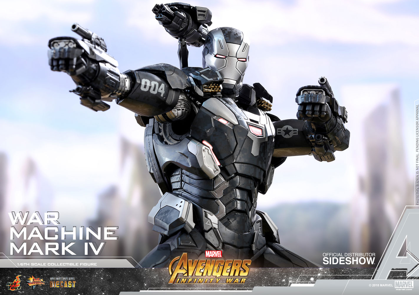Marvel War Machine Mark Iv Special Edition Sixth Scale Figur