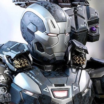 In Avengers Infinity War for a brief second War Machine in his Mark 4 armor  used retractable chest mounted missile pods. This were either missed or  omitted by hottoys on the War