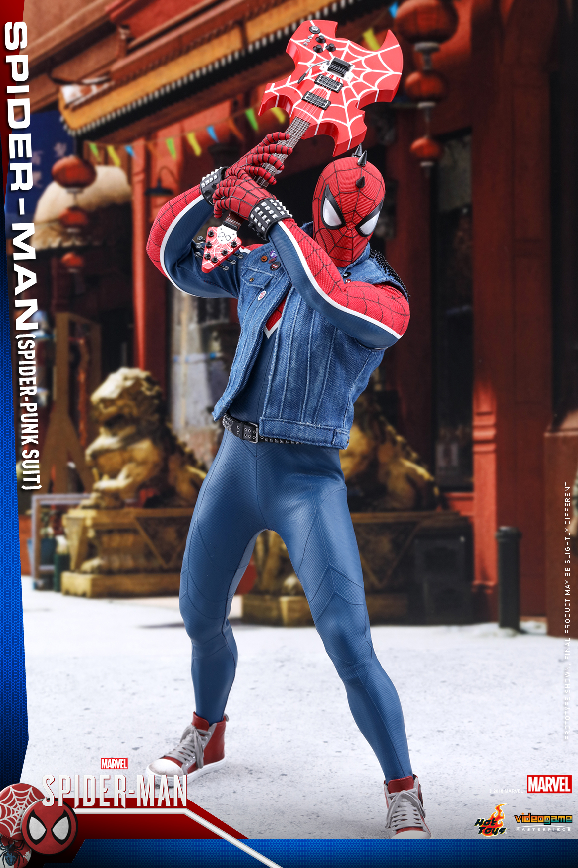 READY HOT TOYS SPIDER-MAN SPIDER-PUNK SUIT VGM32 1/6 NEW MISB VIDEO GAME PS4 