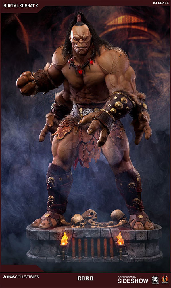 mortal kombat goro statue