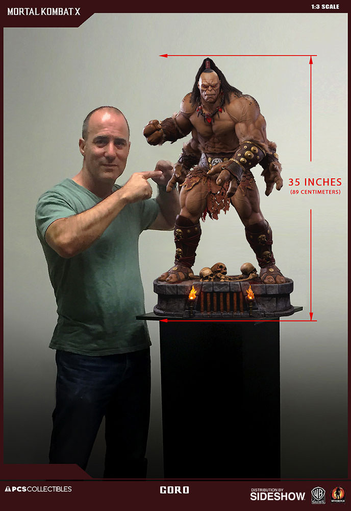 mortal kombat goro statue