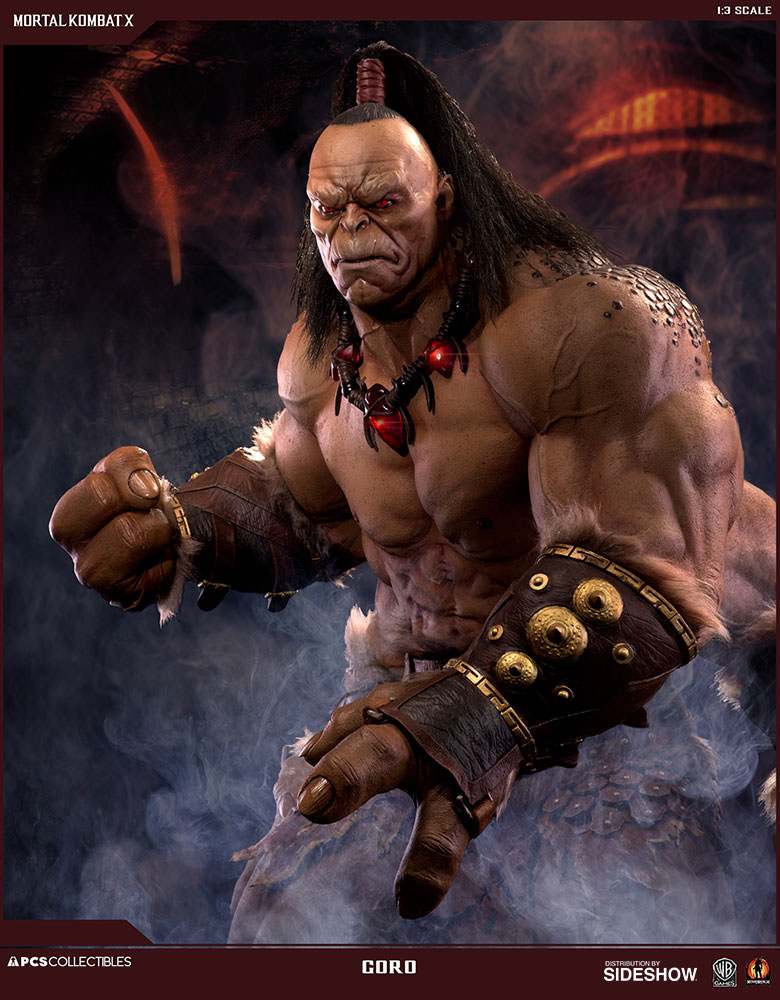 mortal kombat goro statue