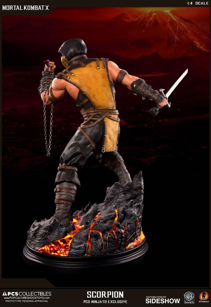 Mortal Kombat Scorpion Statue by Pop Culture Shock Sideshow Collectibles