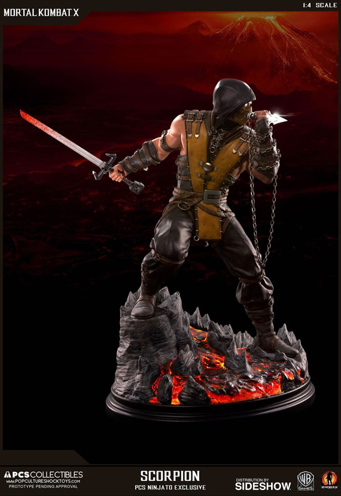 scorpion statue mortal kombat