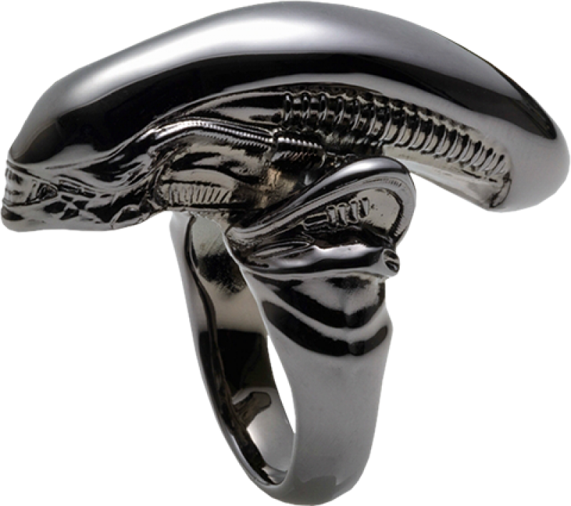 Alien Big Chap Silver Ring Black Chrome Version Jewelry by TORCH TORCH