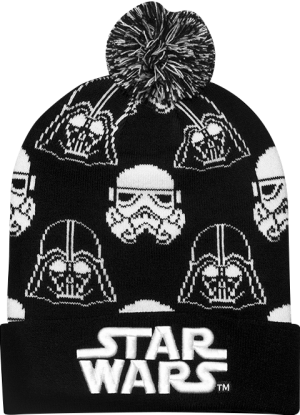 Darth Vader Stormtrooper Black and White Beanie Apparel