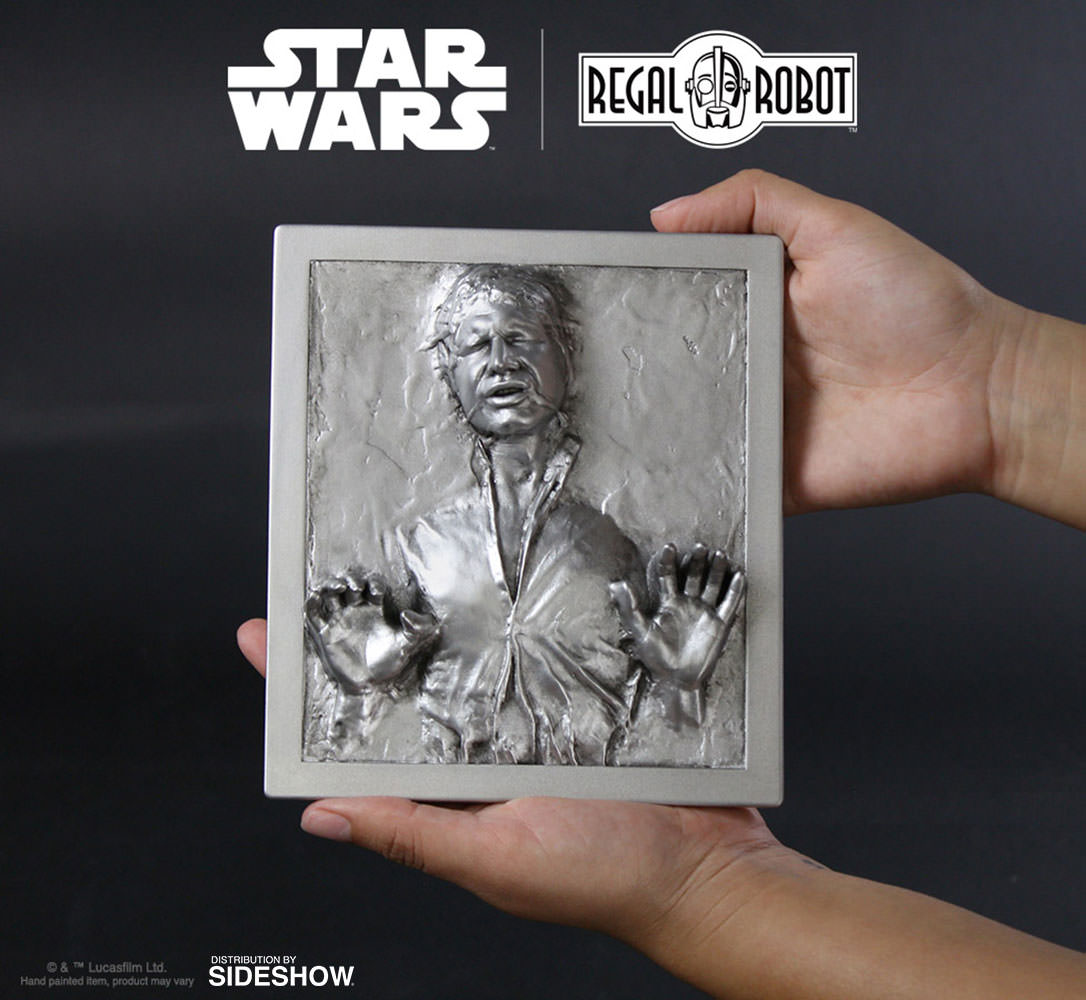 Star Wars Han Solo In Carbonite Mini Plaque Statue By Regal