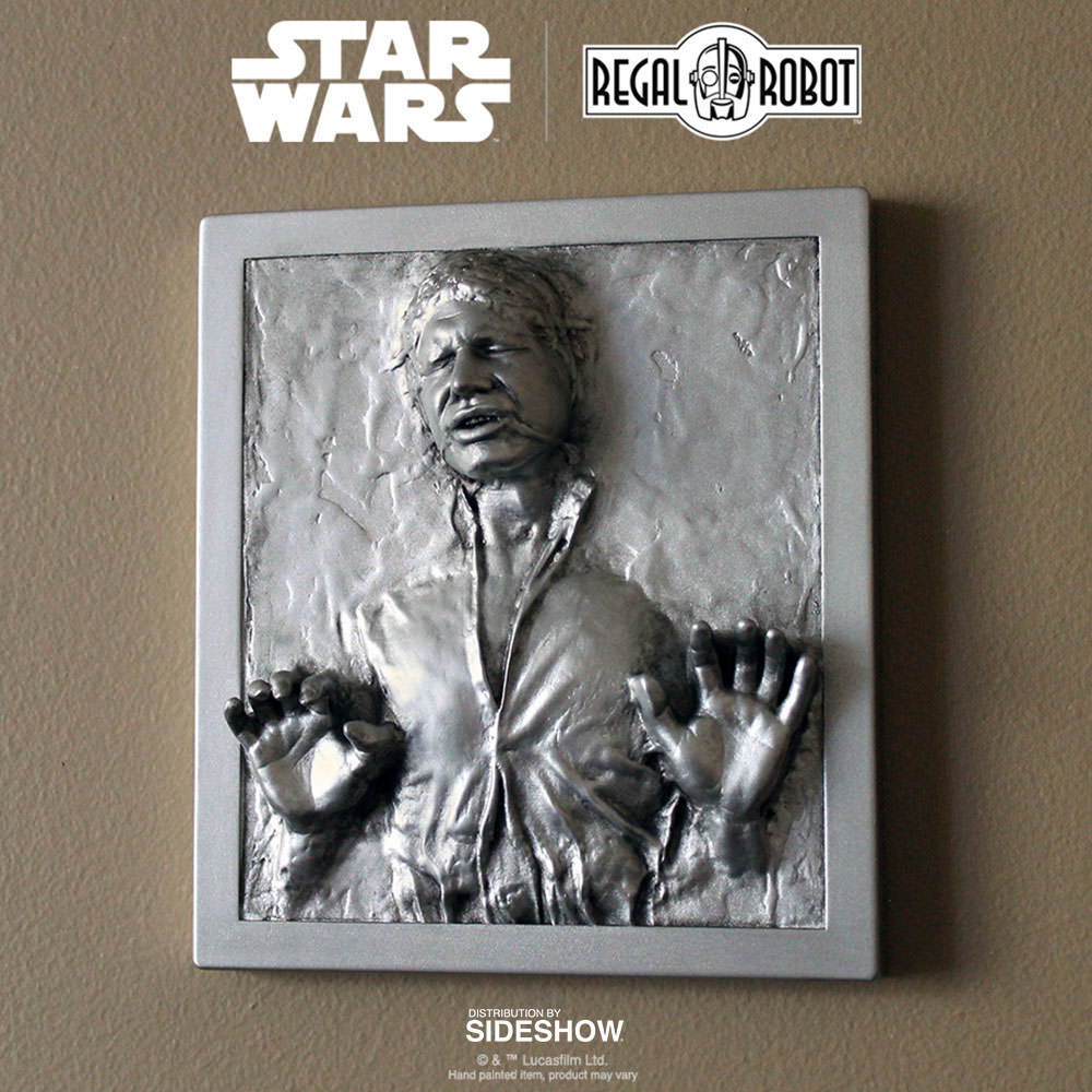 Star Wars Han Solo In Carbonite Mini Plaque Statue By Regal