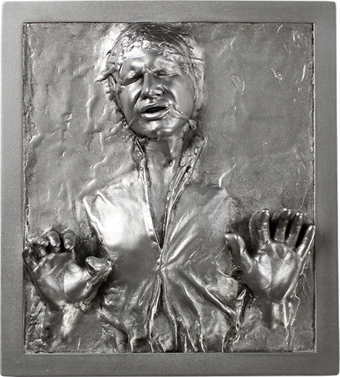 Star Wars Han Solo In Carbonite Mini Plaque Statue By Regal