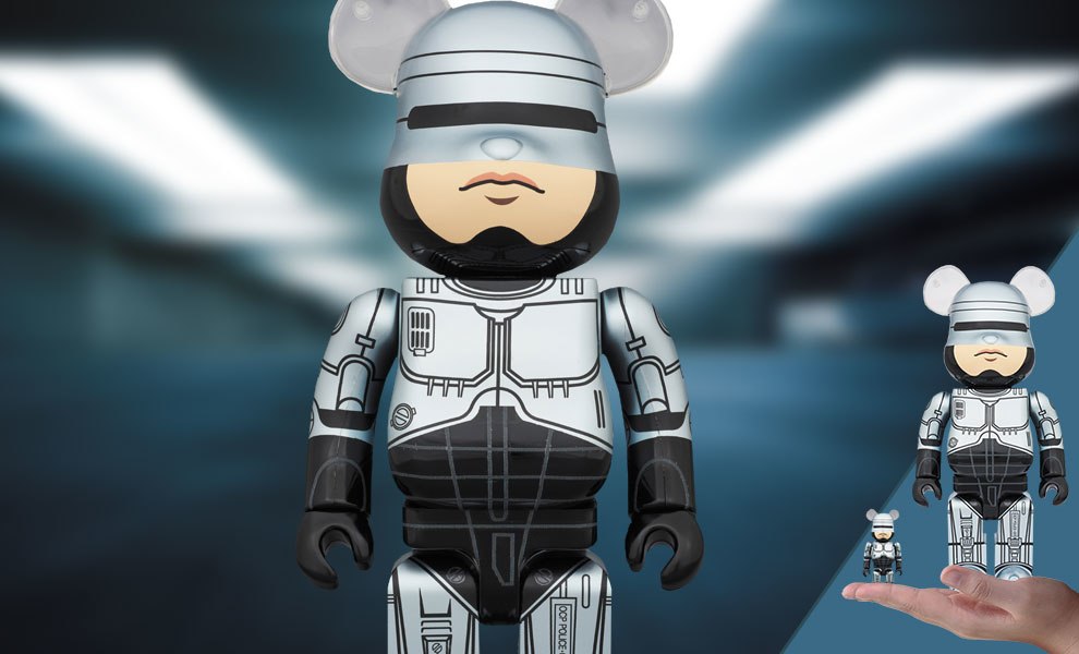 Bearbrick RoboCop 100 and 400 Collectible Set | Sideshow Collectibles
