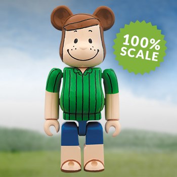 Peanuts Bearbrick Peppermint Patty 100 Figure by Medicom Toy