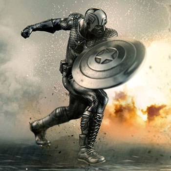 Captain America First Avenger Figurine Marvel Pewter Collectible